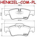 Tarcze hamulcowe pełne MIKODA 1482 + KLOCKI QUARO QP81930  - MERCEDES KLASA M (W164) KLASA R (W251, V251) - OŚ TYLNA