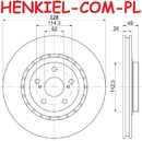 Tarcze hamulcowe wentylowane MIKODA 2272 + KLOCKI MIKODA 72272 -  LEXUS ES (_V6_) LM (_H3_) NX (_Z1_) RX (_L1_) (_L2_) TOYOTA ALPHARD / VELLFIRE (_H3_) HARRIER (_U6_) HIGHLANDER / KLUGER (_U4_) (_U5_) PREVIA III (_R2_, _R5_) RAV 4 III (_A3_) RAV 4 IV (_A4_) SIENNA (_L3_) SIENNA Mini Cargo Van (_L3_) - OŚ PRZEDNIA