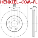 Tarcza hamulcowa wentylowana MIKODA 1411 - MERCEDES-BENZ 124 Sedan (W124) 124 T-Model (S124) 124 Coupe (C124) 190 (W201) KLASA E (W124) KLASA E Kabriolet (A124) KLASA E Coupe (C124) KLASA E T-Model (S124) SL (R107) - OŚ PRZEDNIA