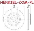 Tarcza hamulcowa wentylowana BREMBO 09.N236.11 - JEEP GRAND CHEROKEE IV (WK, WK2) - OŚ PRZEDNIA