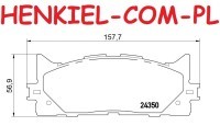 Klocki hamulcowe FERODO FDB1991 - LEXUS ES (_V4_) ES (_V6_)  TOYOTA AURION (_V4_) AVALON Sedan (_X3_) AVALON Sedan (_X4_) CAMRY Sedan (_V3_) CAMRY Sedan (_V4_) CAMRY Sedan (_V5_) - OŚ PRZEDNIA