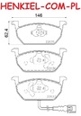 Klocki hamulcowe MIKODA 71703 - AUDI A3 (8V1, 8VK) A3 Sportback (8VA, 8VF) A3 Limousine (8VS, 8VM) A3 Kabriolet (8V7, 8VE) SKODA OCTAVIA III SEAT LEON (5F1) LEON SC ST VW GOLF VII GOLF ALLTRACK VII GOLF SPORTSVAN - OŚ PRZEDNIA