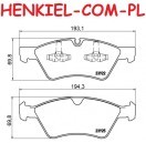 Tarcze hamulcowe wentylowane MIKODA 1481 + KLOCKI QAURO QP3845C ceramiczne - MERCEDES KLASA M (W164) KLASA R (W251, V251) - OŚ PRZEDNIA