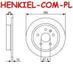 Tarcze hamulcowe pełne MIKODA 1657 + KLOCKI FERODO FDB4209 - CHEVROLET MALIBU OPEL INSIGNIA SAAB 9-5 - OŚ TYLNA