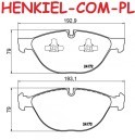 Klocki hamulcowe BREMBO P06058 - BMW X5 (E70) X5 (F15, F85) X6 (E71, E72) X6 (F16, F86) - OŚ PRZEDNIA