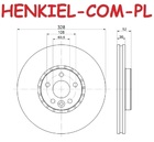 Tarcze hamulcowe wentylowane MIKODA 2447 + KLOCKI BREMBO P86023 - VOLVO XC60 (156) - OŚ PRZEDNIA