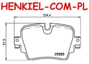 Klocki hamulcowe TRW GDB2066 - JAGUAR F-TYPE Coupe (X152) F-TYPE Kabriolet (X152) XJ (X351) - OŚ TYLNA