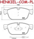 Tarcze hamulcowe wentylowane MIKODA 0579 + KLOCKI QUARO QP7879C ceramiczne - PEUGEOT RCZ - OŚ PRZEDNIA