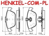 Tarcze hamulcowe wentylowane MIKODA 1452 + KLOCKI SAMKO 5SP1274 - MERCEDES KLASA GLK (X204) - OŚ TYLNA