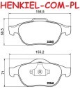 Tarcze hamulcowe wentylowane MIKODA 1754 + KLOCKI QAURO QP2260C ceramiczne - RENAULT ESPACE IV VEL SATIS - OŚ PRZEDNIA