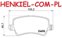 Tarcze hamulcowe wentylowane MIKODA 2448 + KLOCKI QUARO QP7660C ceramiczne - VOLVO XC60 I SUV (156) XC60 I VAN (156) - OŚ TYLNA