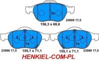 KLOCKI HAMULCOWE LUCAS TRW GDB3335 - PRZÓD