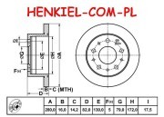 TARCZA HAMULCOWA MEYLE 2155230004 - CITROEN JUMPER FIAT DUCATO PEUGEOT BOXER - OŚ TYLNA 