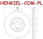 Tarcze hamulcowe wentylowane MIKODA 0464 + KLOCKI QUARO QP1286C ceramiczne - BMW X5 (E70) X5 (F15, F85) X6 (E71, E72) X6 (F16, F86) - OŚ PRZEDNIA