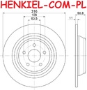 Tarcze hamulcowe pełne MIKODA 0769 + KLOCKI MIKODA 70757 - FORD KUGA II (DM2) MONDEO V Sedan (CD) MONDEO V Hatchback (CE) MONDEO V Turnier (CF) - OŚ TYLNA