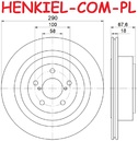 Tarcze hamulcowe wentylowane MIKODA 2127 + KLOCKI QUARO QP1485 - SUBARU LEGACY IV (BL) LEGACY IV Kombi (BP) OUTBACK (BL, BP) - OŚ TYLNA