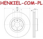 Tarcza hamulcowa wentylowana MIKODA 0273 - AUDI A6 (4F2,C6) A6 Avant (4F5,C6) A6 Allroad (4FH,C6) A8 (4E_) - OŚ PRZEDNIA