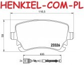 Tarcze hamulcowe wentylowane MIKODA 0297 + KLOCKI MEYLE 0252332617/W - VW PHAETON (3D1, 3D2, 3D3, 3D4, 3D6, 3D7, 3D8, 3D9) - OŚ TYLNA