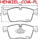 Klocki hamulcowe BREMBO P36031 - JAGUAR F-PACE (X761) I-PACE (X590) XE (X760) XF II (X260) XF SPORTBRAKE (X260) LAND ROVER RANGE ROVER VELAR (L560) - OŚ PRZEDNIA