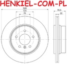 Tarcze hamulcowe wentylowane MIKODA 0455 + KLOCKI QUARO QP8141C ceramiczne - BMW X3 (E83) - OŚ TYLNA