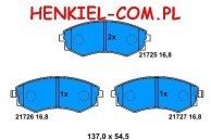 KLOCKI HAMULCOWE ATE 13.0460-5933.2 HYUNDAI COUPE LANTRA I II WAGON 