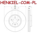 Tarcze hamulcowe wentylowane MIKODA 0293 + KLOCKI QUARO QP2445C ceramiczne - AUDI A4 (B8) A5 (8T3) Q5 (8RB) - OŚ PRZEDNIA