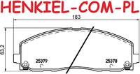 Klocki hamulcowe QUARO QP9505C ceramiczne - CHRYSLER GRAND VOYAGER V (RT) PACIFICA 16r- DODGE JOURNEY GRAND CARAVAN FIAT FREEMONT (345_) JEEP WRANGLER IV (JL) LANCIA VOYAGER MPV (404_) VW ROUTAN - OŚ PRZEDNIA