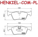 Klocki hamulcowe TEXTAR 2530701 - BMW 1 (F20,F21) 2 (F22,F87,F23) 3 (F30,F34,F35,F80,F31) 4 (F32,F33,F82,F83,F36) - OŚ TYLNA