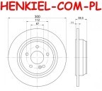 Tarcze hamulcowe pełne MIKODA 1454 + KLOCKI MIKODA 71443 - MERCEDES KLASA S (W220) KLASA S Coupe (C215) - OŚ TYLNA