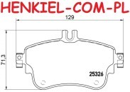 Tarcze hamulcowe wentylowane MIKODA 1487 GT malowane, nacinane, wiercone, kolor: czarny + KLOCKI BREMBO P50094 - MERCEDES KLASA A (W176) KLASA B (W246, W242) CLA Coupe (C117) - OŚ PRZEDNIA