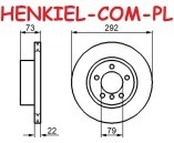 Tarcza hamulcowa wentylowana MIKODA 0433 - BMW 1 (E87, E81, E82, E88) 3 (E90) - OŚ PRZEDNIA