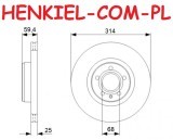 Tarcze hamulcowe wentylowane MIKODA 0272 + KLOCKI QUARO QP2915C ceramiczne - AUDI A6 (4F2,C6) A6 Avant (4F5,C6) - OŚ PRZEDNIA