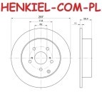 Tarcze hamulcowe pełne MIKODA 2269 + KLOCKI QUARO QP4929 - TOYOTA VERSO (_R2_) - OŚ TYLNA