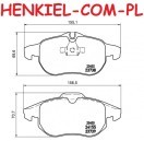 Klocki hamulcowe TEXTAR 2373807 - FIAT CROMA (194) OPEL ASTRA H SIGNUM VECTRA C ZAFIRA B SAAB 9-3 (YS3F) 9-3 Kabriolet (YS3F) 9-3 Kombi (YS3F) 9-3X - OŚ PRZEDNIA