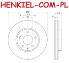 Tarcze hamulcowe wentylowane MIKODA 1345 + KLOCKI MIKODA 71344 - MAZDA 3 (BM, BN) CX-3 (DK) - OŚ PRZEDNIA