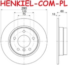 Tarcze hamulcowe pełne MIKODA 0424 + KLOCKI FERODO FDB1301 - BMW 3 (E36, E46) - OŚ TYLNA