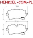 Tarcze hamulcowe wentylowane MIKODA 4214 + KLOCKI TEXTAR 2521403 - AUDI A6 (4G2, 4GC, C7) A6 Avant (4G5, 4GD, C7) A6 Allroad (4GH, 4GJ, C7) A7 Sportback (4GA, 4GF) A8 (4H2, 4H8, 4HC, 4HL) - OŚ TYLNA