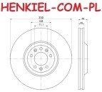 Tarcze hamulcowe wentylowane MIKODA 0566 + KLOCKI QUARO QP3535 - CITROEN C5 III C6 PEUGEOT 407 - OŚ PRZEDNIA