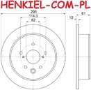 Tarcze hamulcowe pełne MIKODA 2279 + KLOCKI MIKODA 72271 - LEXUS IS II (_E2_) - OŚ TYLNA