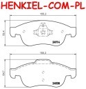 Tarcze hamulcowe wentylowane MIKODA 0365 + KLOCKI MIKODA 71758 - FIAT 500X (334_) JEEP RENEGADE Closed Off-Road Vehicle (BU) - OŚ PRZEDNIA