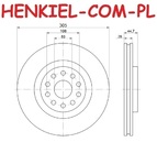 Tarcze hamulcowe wentylowane MIKODA 4300 + KLOCKI FERODO FDB1470 - LANCIA THESIS (841_) - OŚ PRZEDNIA