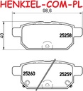 Klocki hamulcowe QUARO QP0961C ceramiczne - SUZUKI BALENO (FW, EW) CIAZ S-CROSS SWIFT IV (FZ, NZ) SWIFT V (AZ) SX4 S-CROSS (JY) VITARA (LY) - OŚ TYLNA