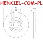 Tarcze hamulcowe wentylowane MIKODA 0554 + KLOCKI MIKODA 71438 - CITROEN C4 PEUGEOT 207 307 - OŚ PRZEDNIA