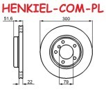 Tarcza hamulcowa wentylowana MIKODA 0431 - BMW 3 (E46) Z3 (E36) Z4 (E85) - OŚ PRZEDNIA