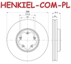 Tarcze hamulcowe wentylowane  MIKODA 0762 + KLOCKI QUARO QP6685 - FORD TRANSIT V363 (FAD, FBD, FCD, FDD, FED, FFD) sys. BOSCH - OŚ PRZEDNIA