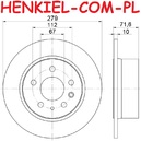 Tarcza hamulcowa pełna MIKODA 1407 - MERCEDES-BENZ /8 (W114) /8 Coupe (W114) /8 (W115) 123 Sedan (W123) 123 Coupe (C123) 123 T-Model (S123) CABRIOLET (W111, W112) COUPE (W111, W112) PAGODE (W113) KLASA S Sedan (W108, W109) KLASA S (W116) KLASA S (W126) KLASA S Coupe (C126) SL (R107) SL Coupe (C107) - OŚ TYLNA