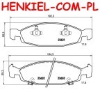 Klocki hamulcowe TRW GDB4120 - JEEP GRAND CHEROKEE II (WJ, WG) CHEROKEE (XJ) - OŚ PRZEDNIA