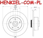 Tarcze hamulcowe pełne z łożyskiem i pierścieniem ABS MIKODA 1785L + KLOCKI QUARO QP2195C ceramiczne - RENAULT LAGUNA Coupe (DT0/1) - OŚ TYLNA