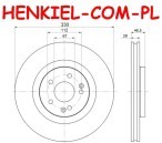 Tarcza hamulcowa wentylowana MIKODA 1476 - MERCEDES KLASA C (W203,CL203,S203) KLASA CLC (CL203) CLK (C209,A209) - OŚ PRZEDNIA