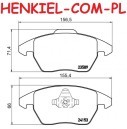 Klocki hamulcowe TEXTAR 2358901 - CITROEN C4 I PEUGEOT 207 208 3008 307 308 RCZ - OŚ PRZEDNIA 